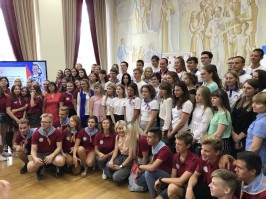 Председатель Российского движения школьников Сергей Рязанский встретился с активистами РДШ